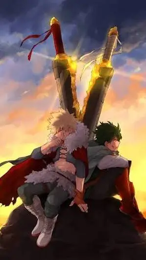 ai character: Warrior Bakugo background