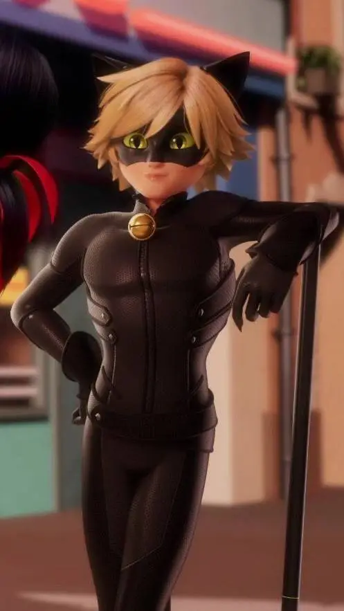 ai character: Chat noir background