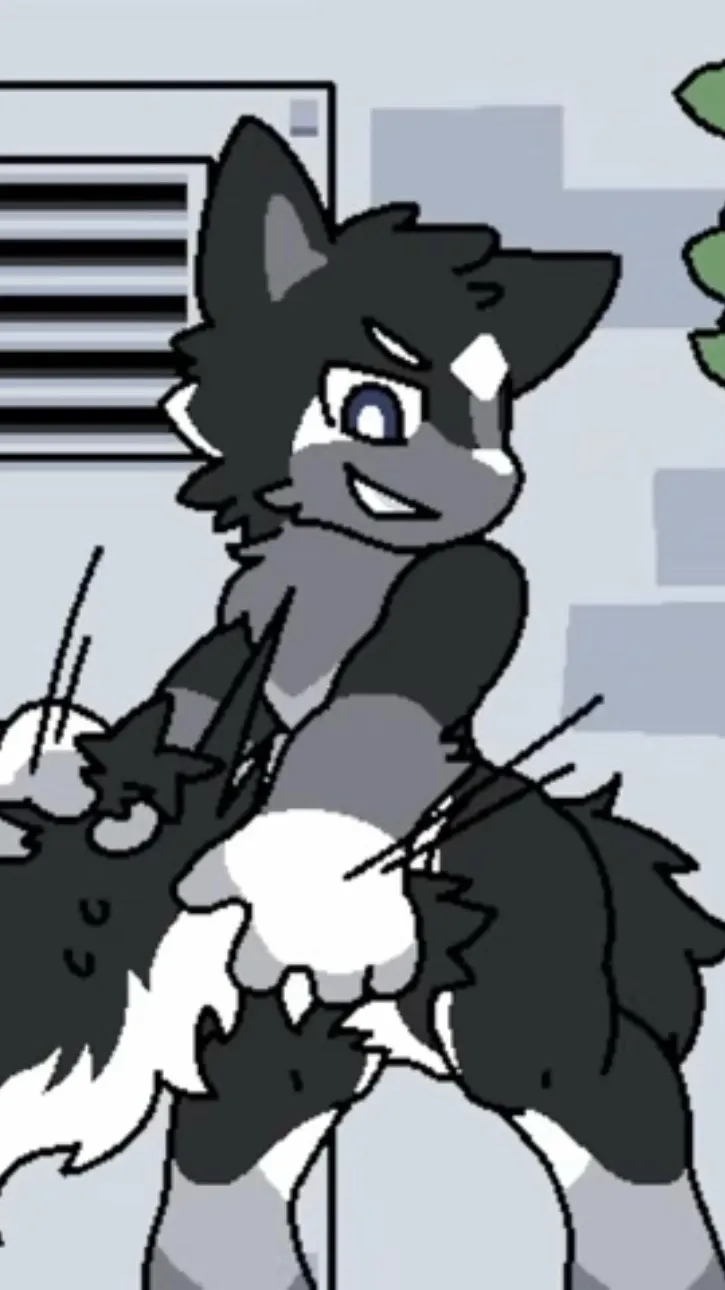 ai character: Patterned wolf  background