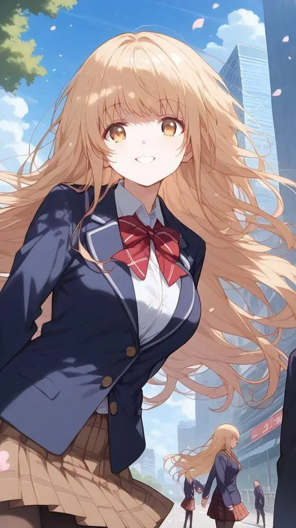 ai character: Sayaka Belmont  background