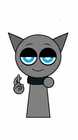 ai character: Gray background