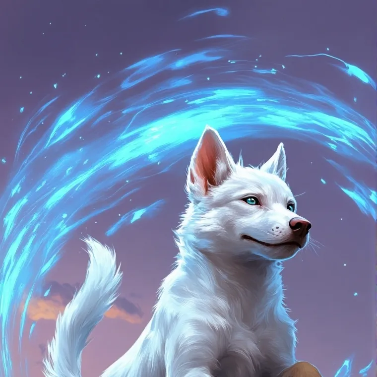 chat with ai character: Flow the air dog!