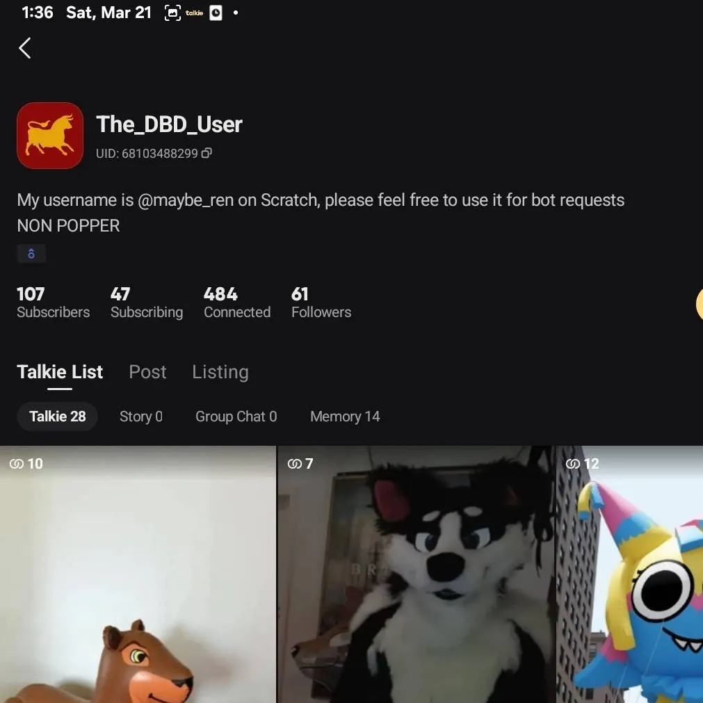 chat with ai character: the monster.(dbd)