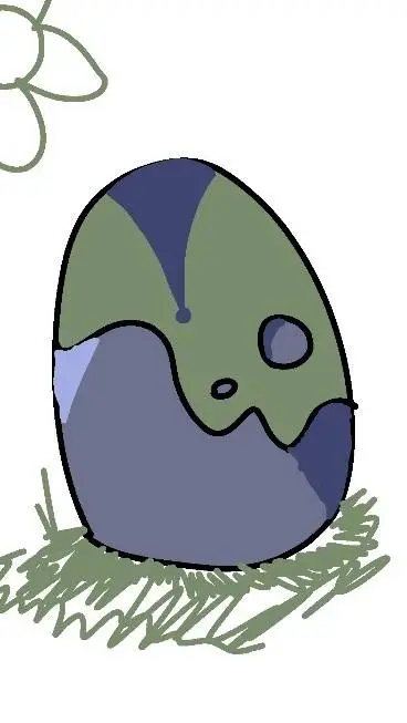 ai character: °Waterbeak egg° background