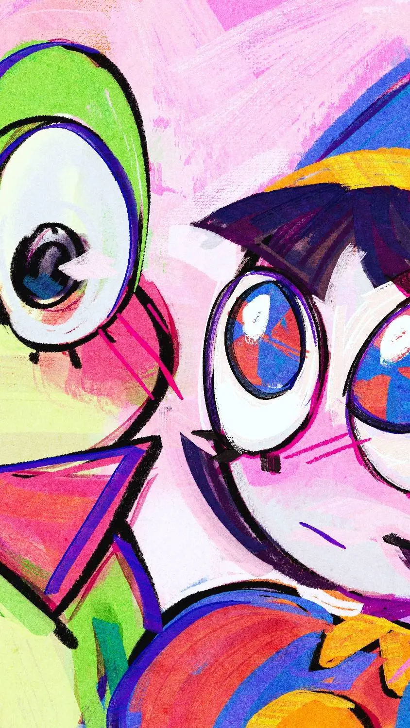 ai character: ☆🎪Jesterfrog🐸☆ background