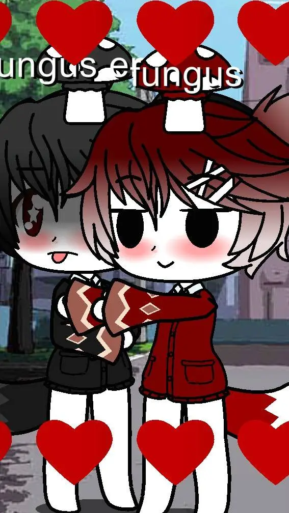 ai character: fungus x fungusemo background