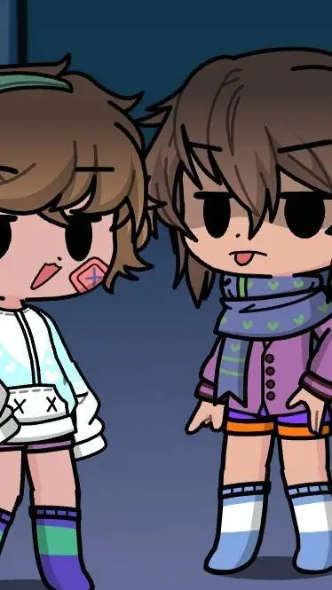 ai character: Joel y Zack  background