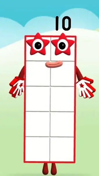 ai character: el número diez 10 background