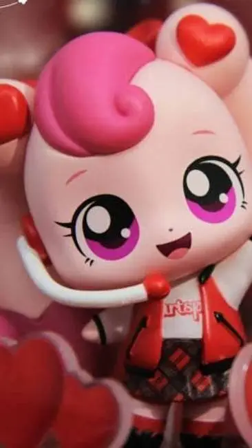 ai character: ♥️hearts ping ♥️ background