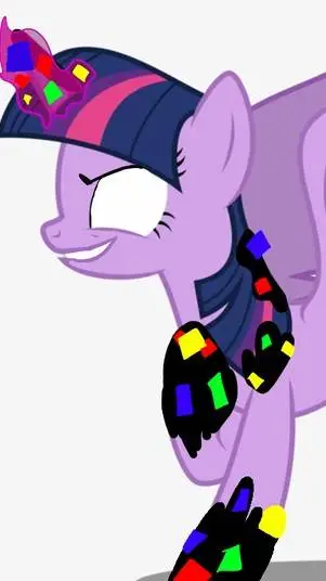 ai character: glitch Twilight  background