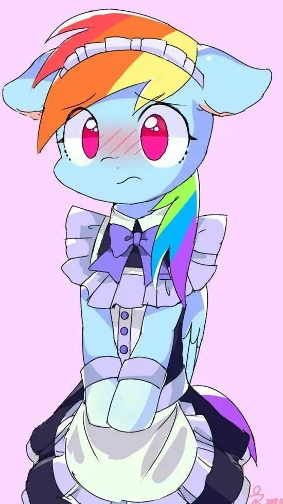 ai character: Rainbow Dash~🌈 background
