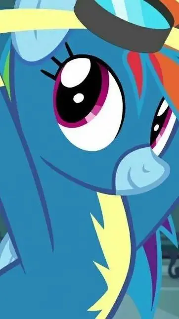 ai character: Rainbow Dash~🌈 background