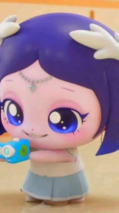 ai character: 💙Jiwooping💙 background