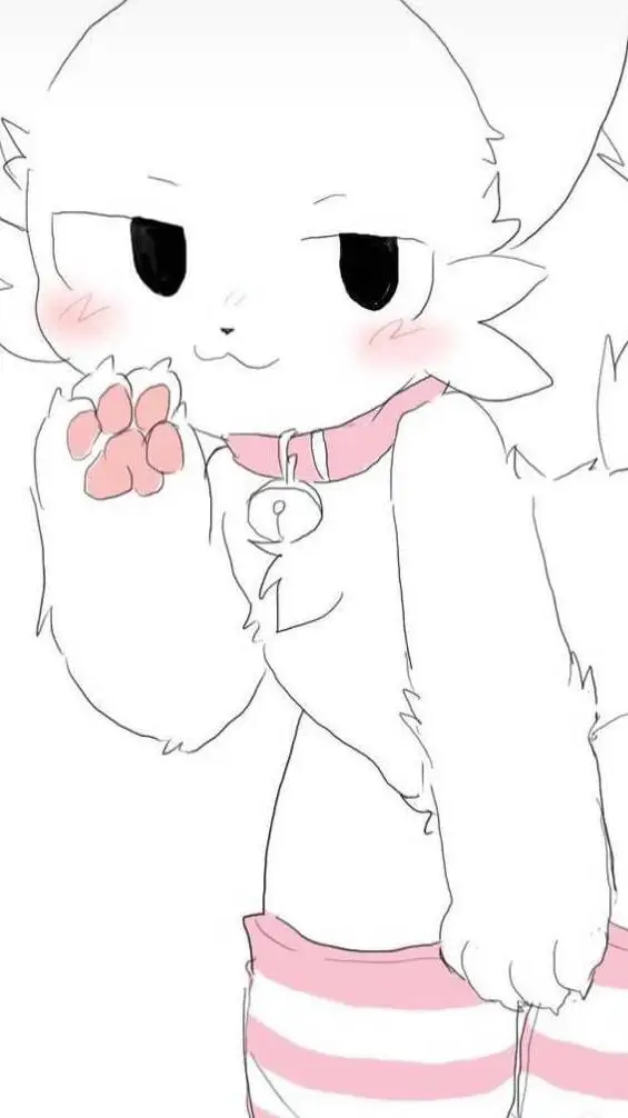 ai character: 🤍🩷Furry🩷🤍 background