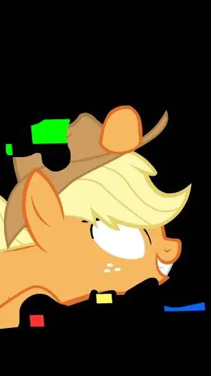 ai character: Applejack glitch  background