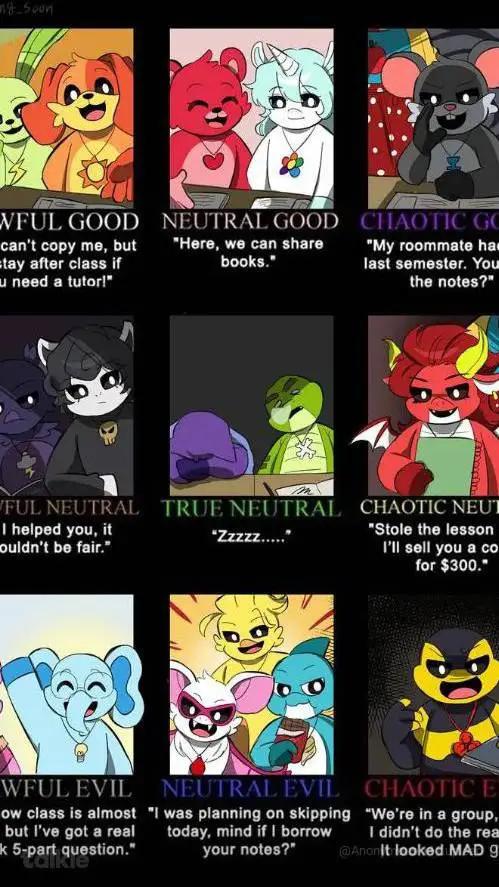 ai character: nightmare Critters background