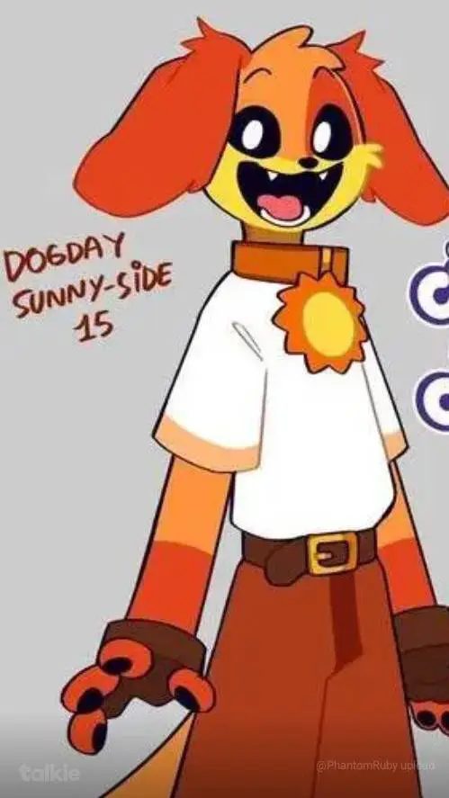 ai character: dog day background