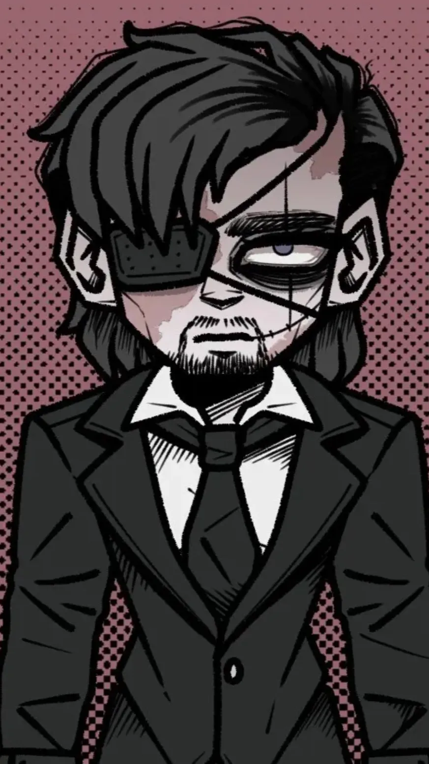 ai character: Harvey again but background