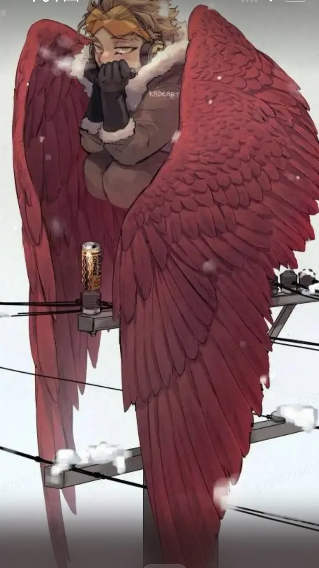 ai character: Hawks(it’s spring background