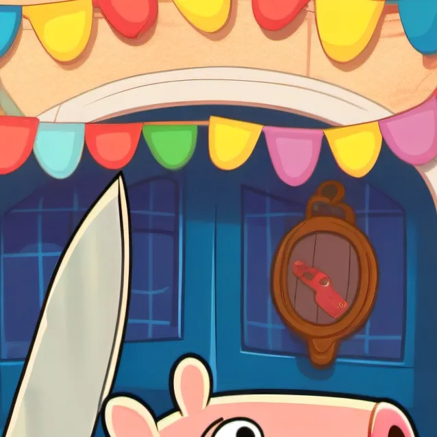 chat with ai character: Peppa pig horror