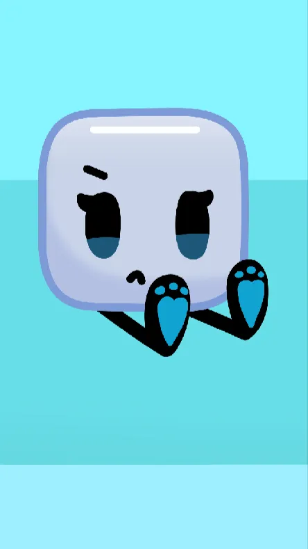 ai character: Ice cube background