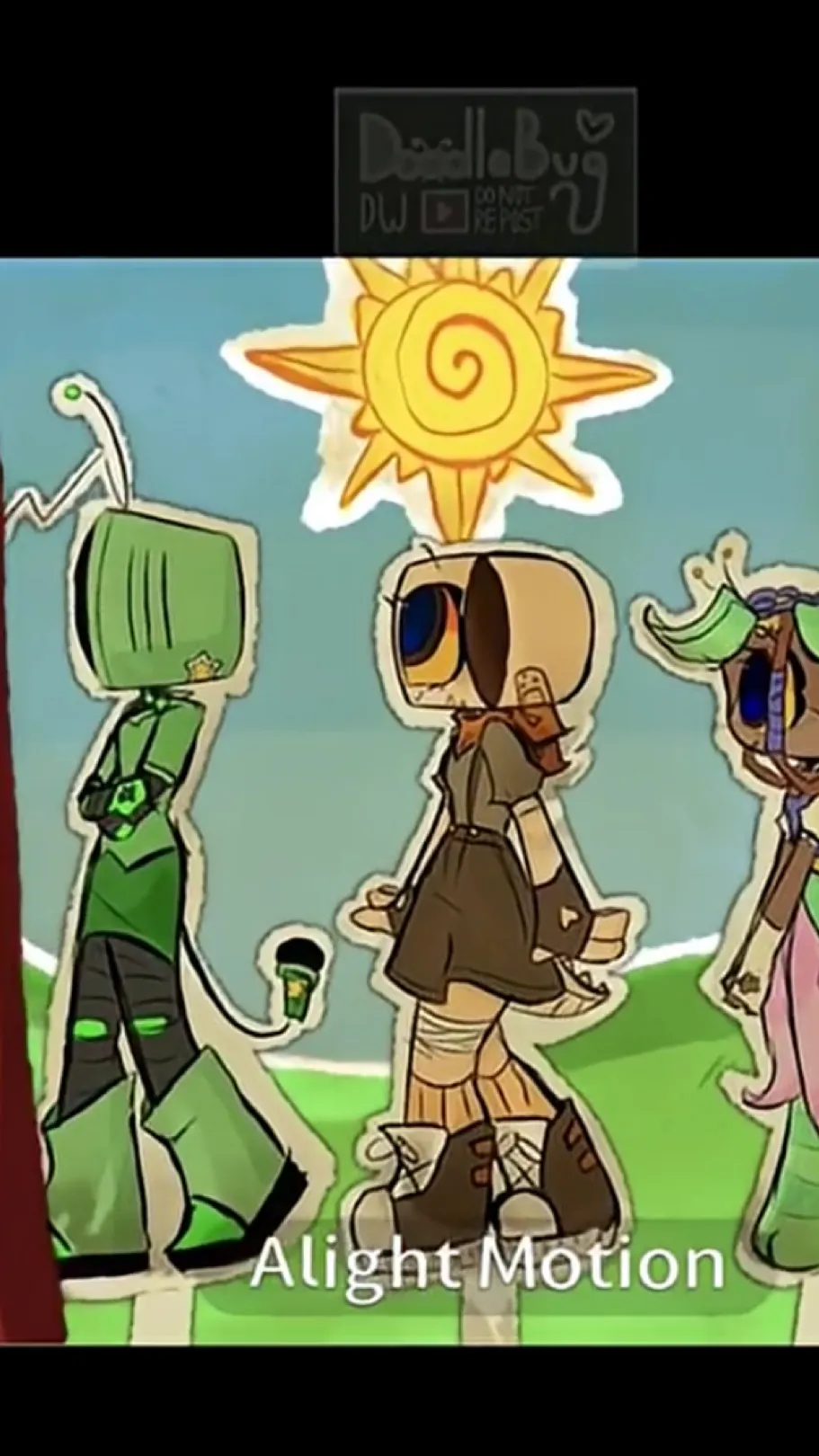 ai character: Dw react to vee background