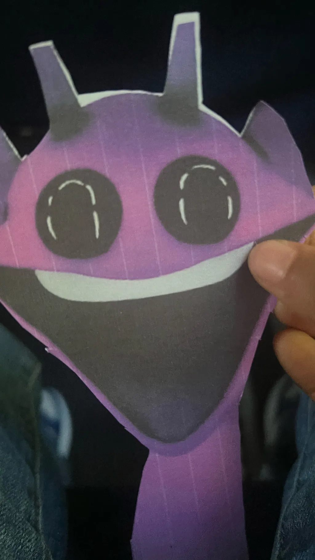 ai character: Purple￼ background