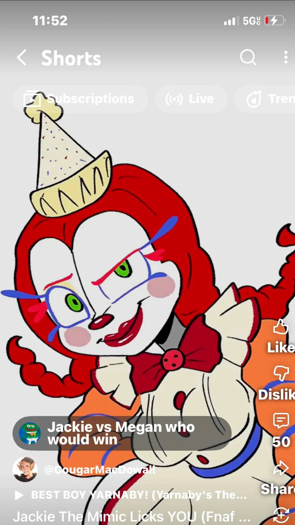 ai character: Jackie￼  background