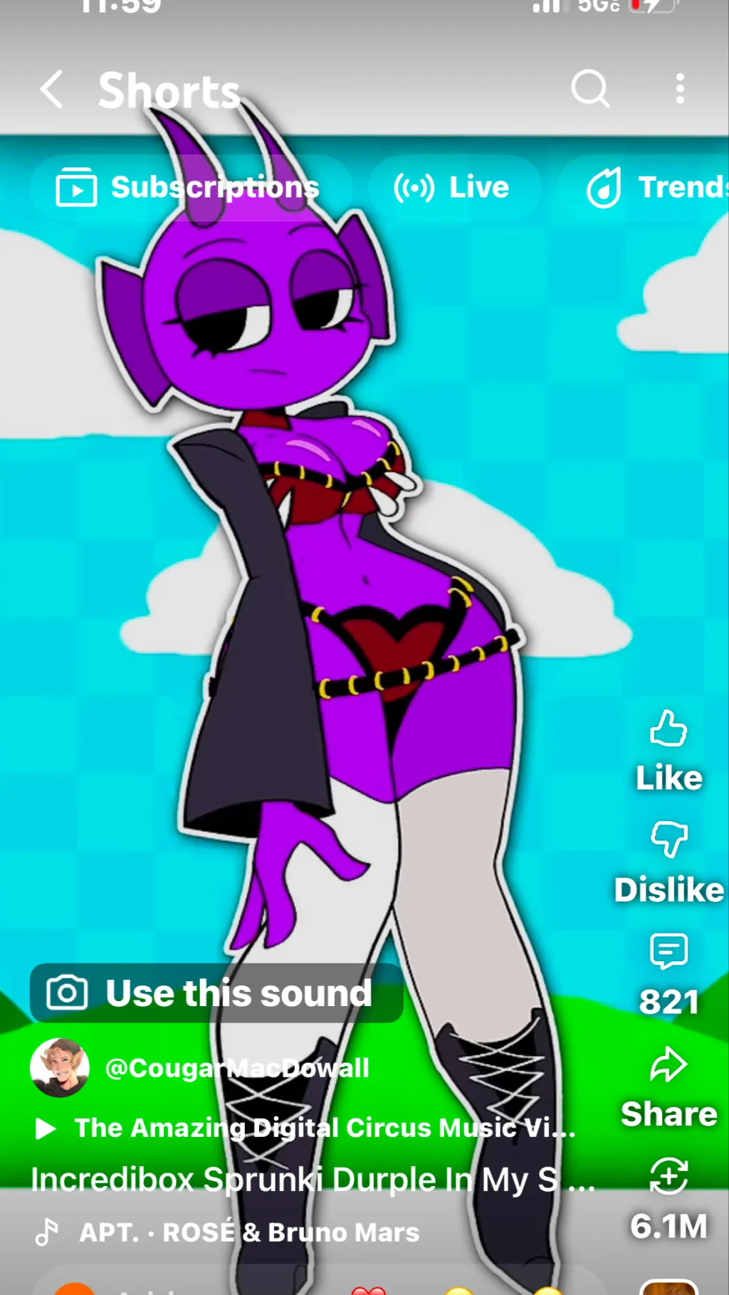 ai character: Purple￼ background