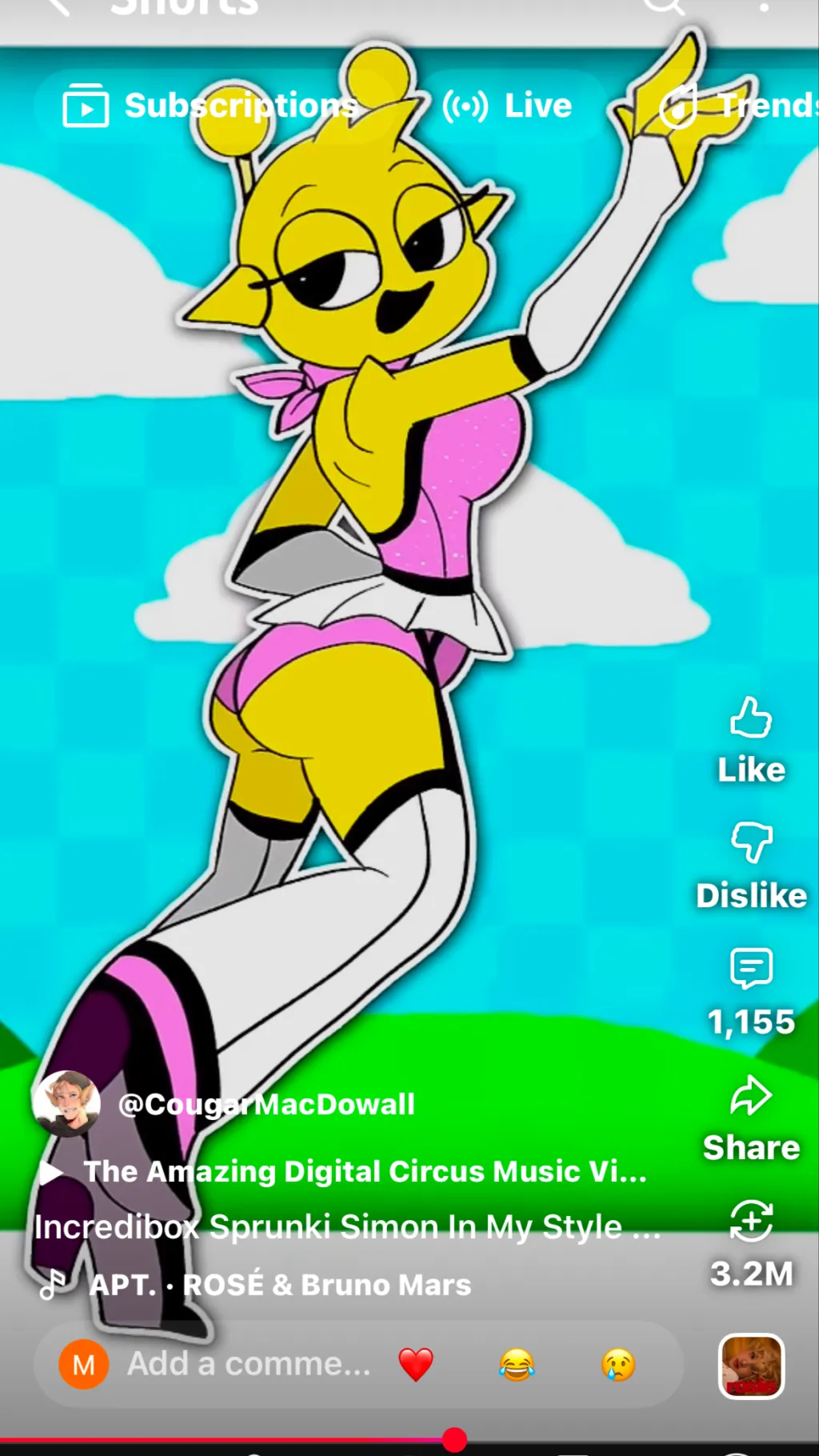 ai character: Sus Simon￼ background