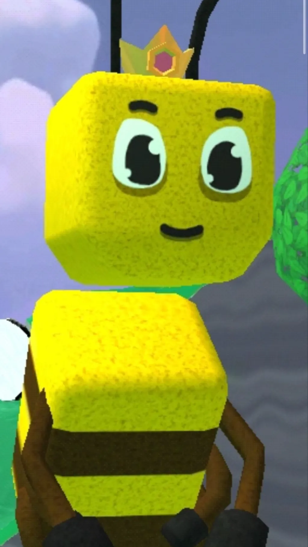 ai character: King  beeatrice ￼ background