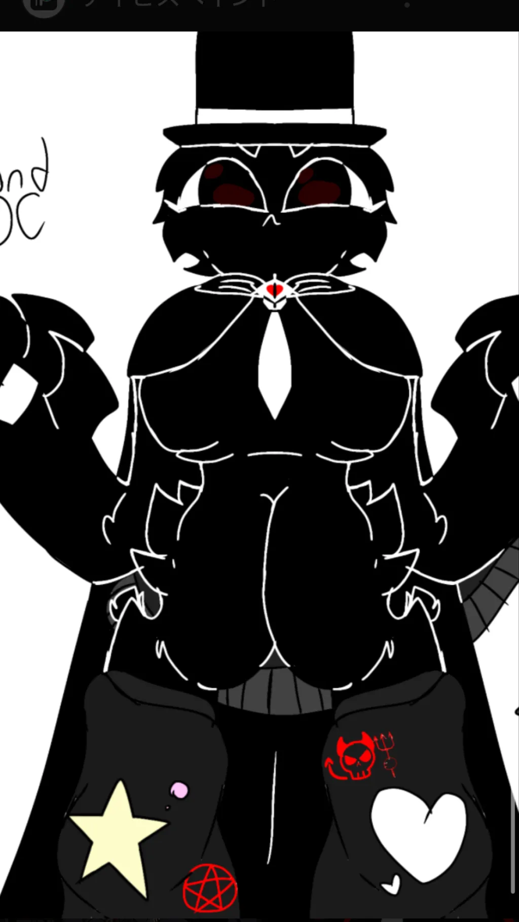 ai character: Ms black  background