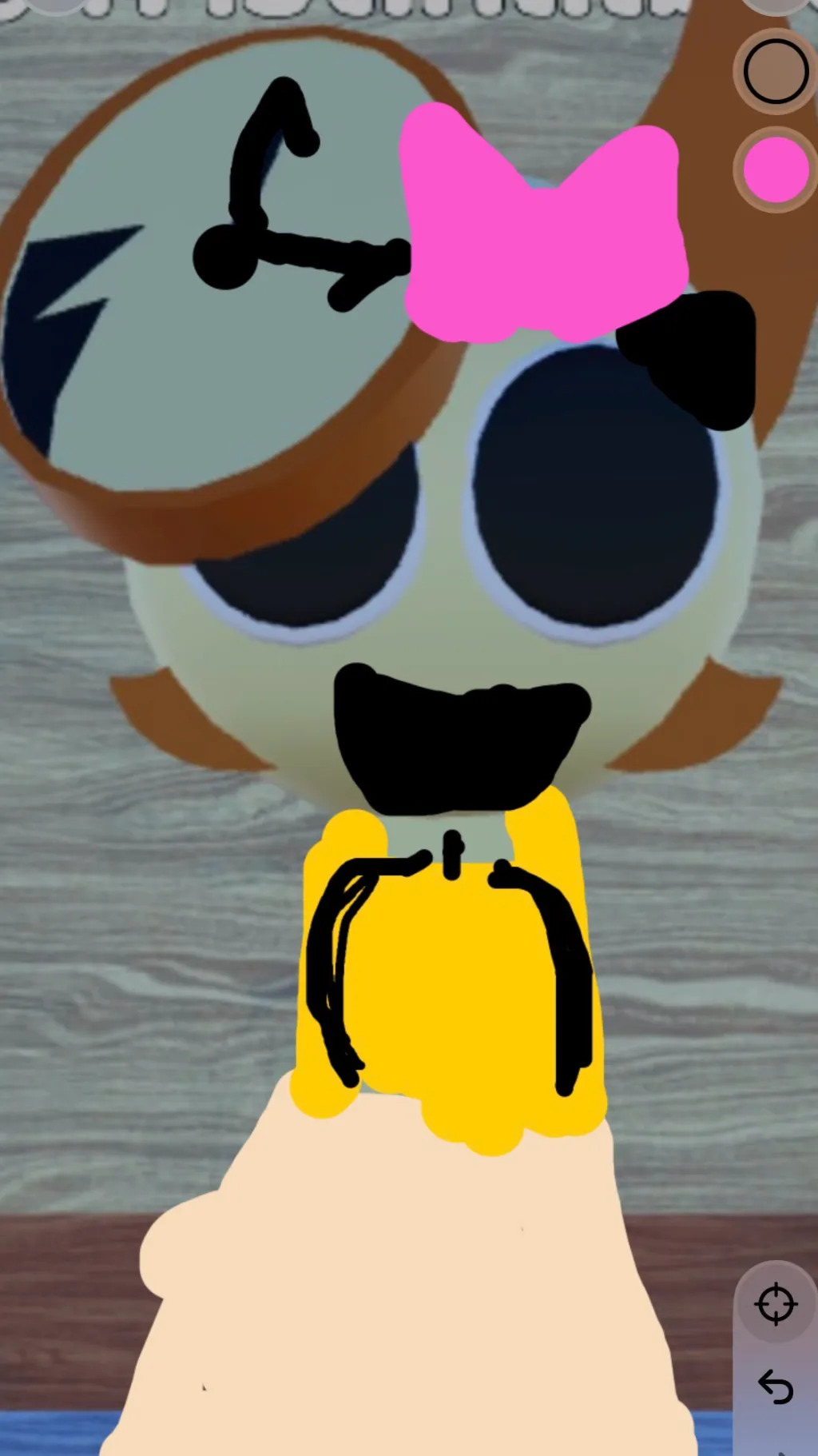 ai character: Mrs Broker￼  background