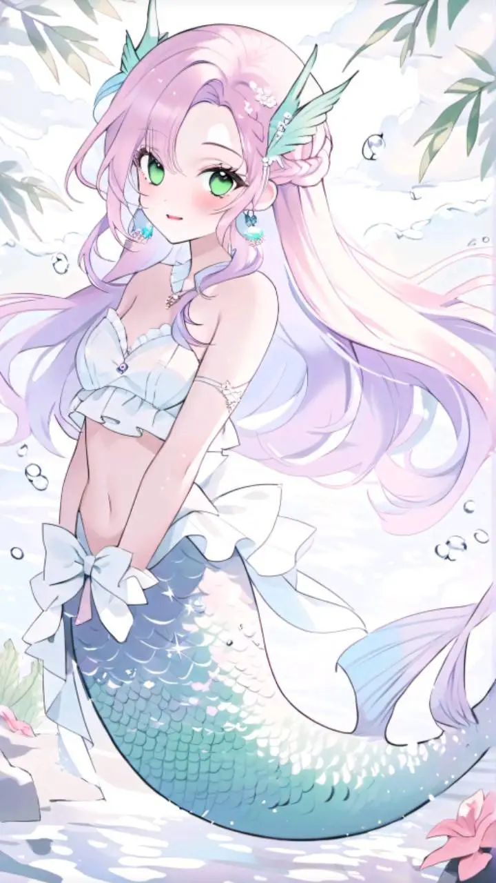 ai character: Michelle (mermaid) background