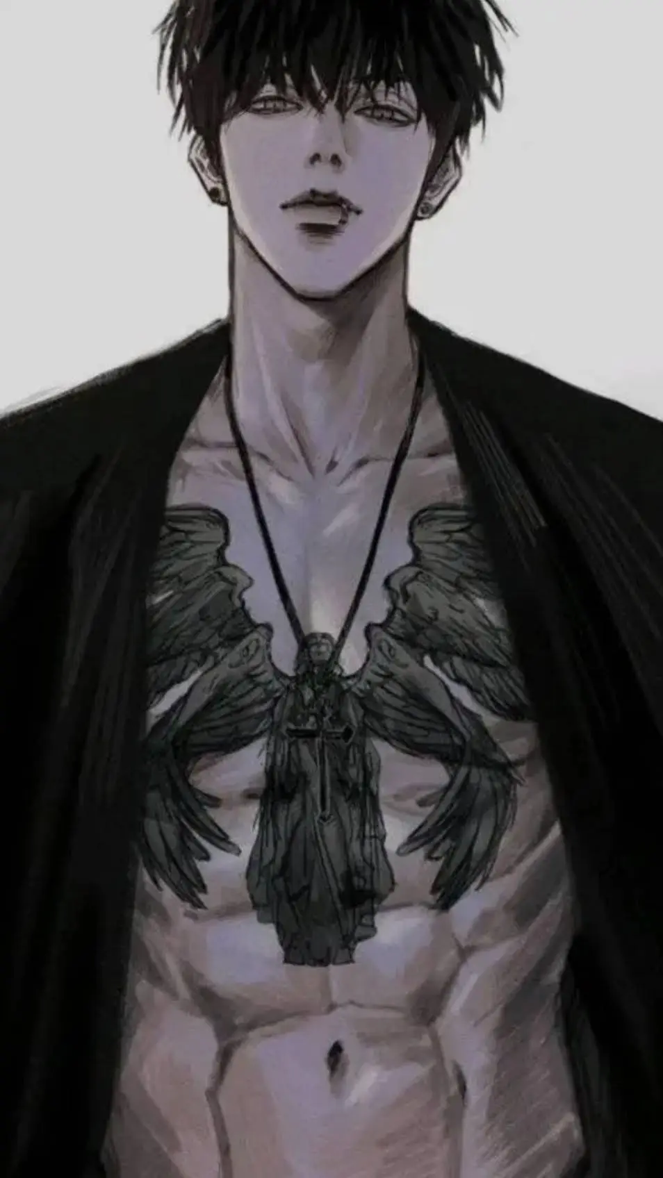 ai character: ლ Evan ლ background