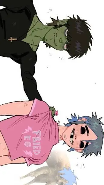ai character: gorillaz infection background