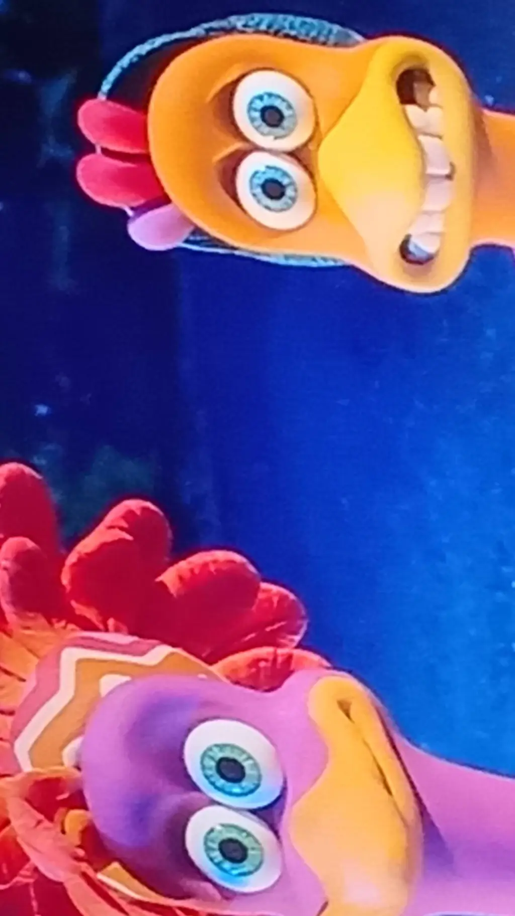 ai character: chicken run:dotn background