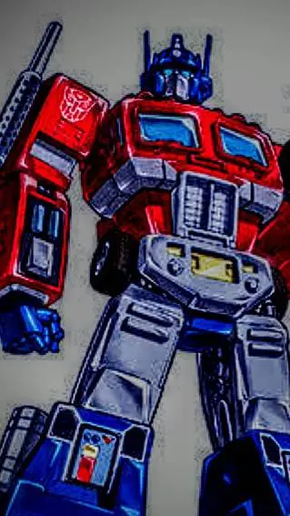 ai character: optimus prime background