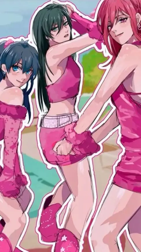 ai character: BLLK Genderbent background