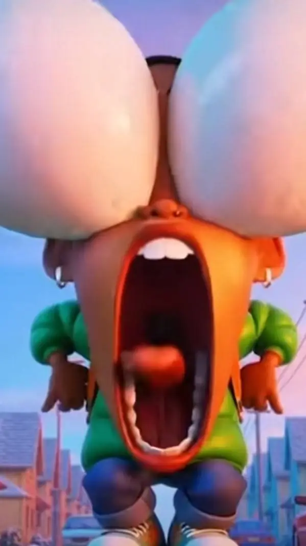 ai character: screaming dude 1 background