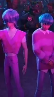 ai character: Baby and mystery background