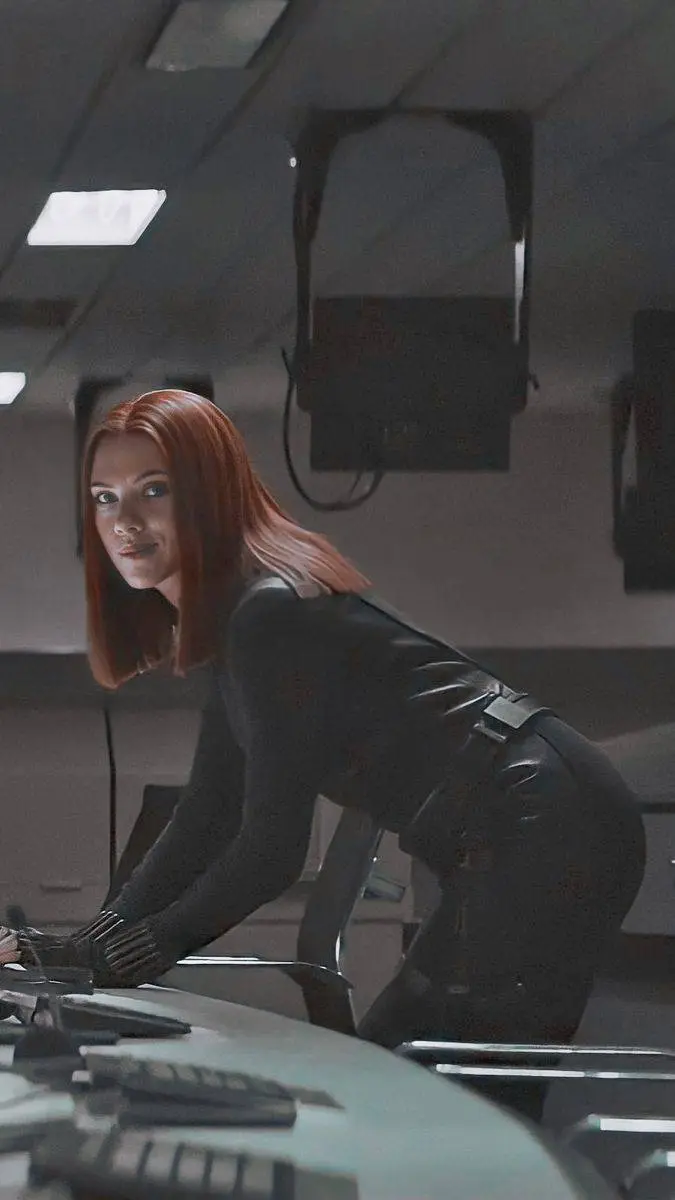 ai character: Black Widow  background