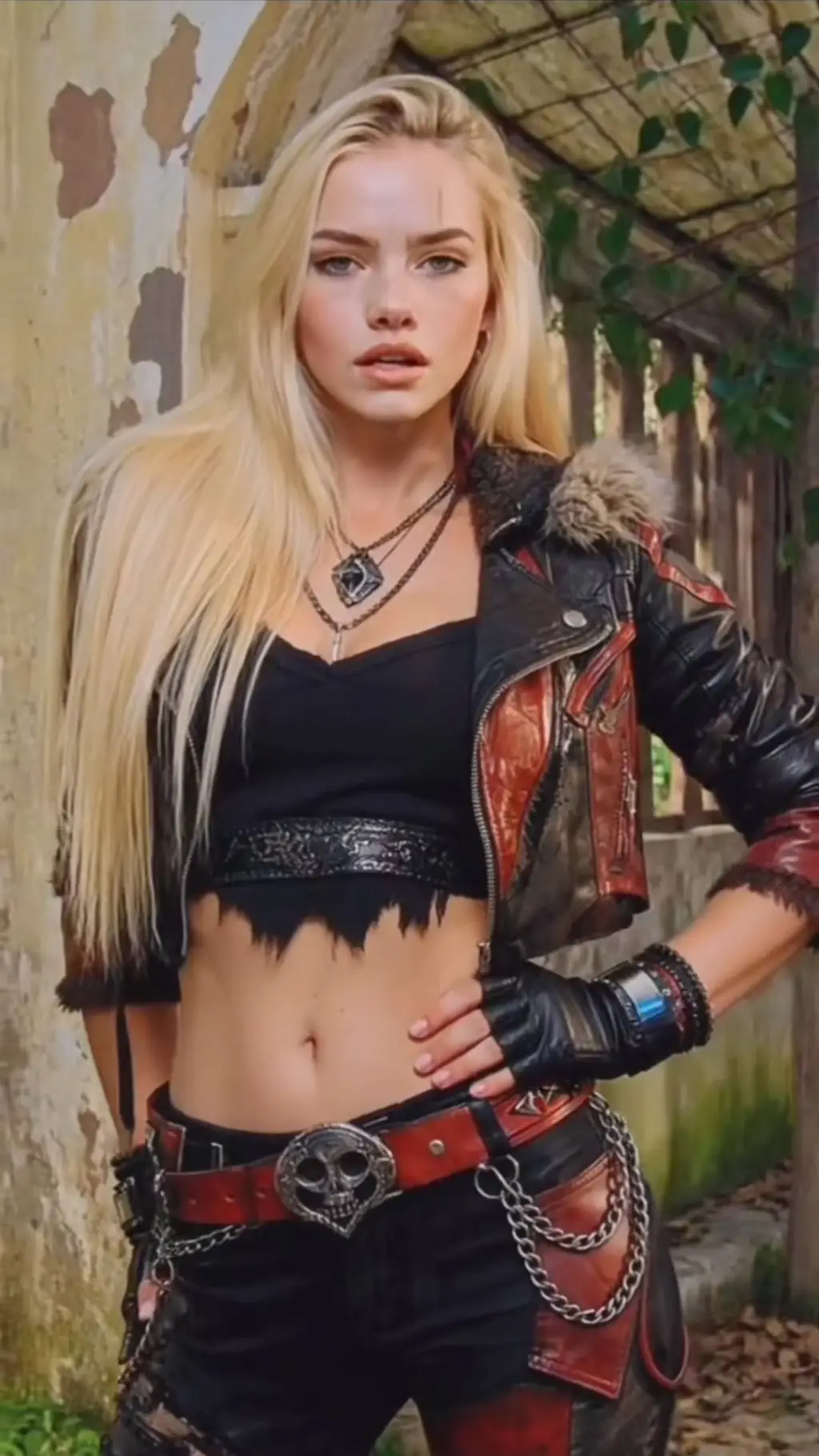 ai character: Rhea Lexa  background