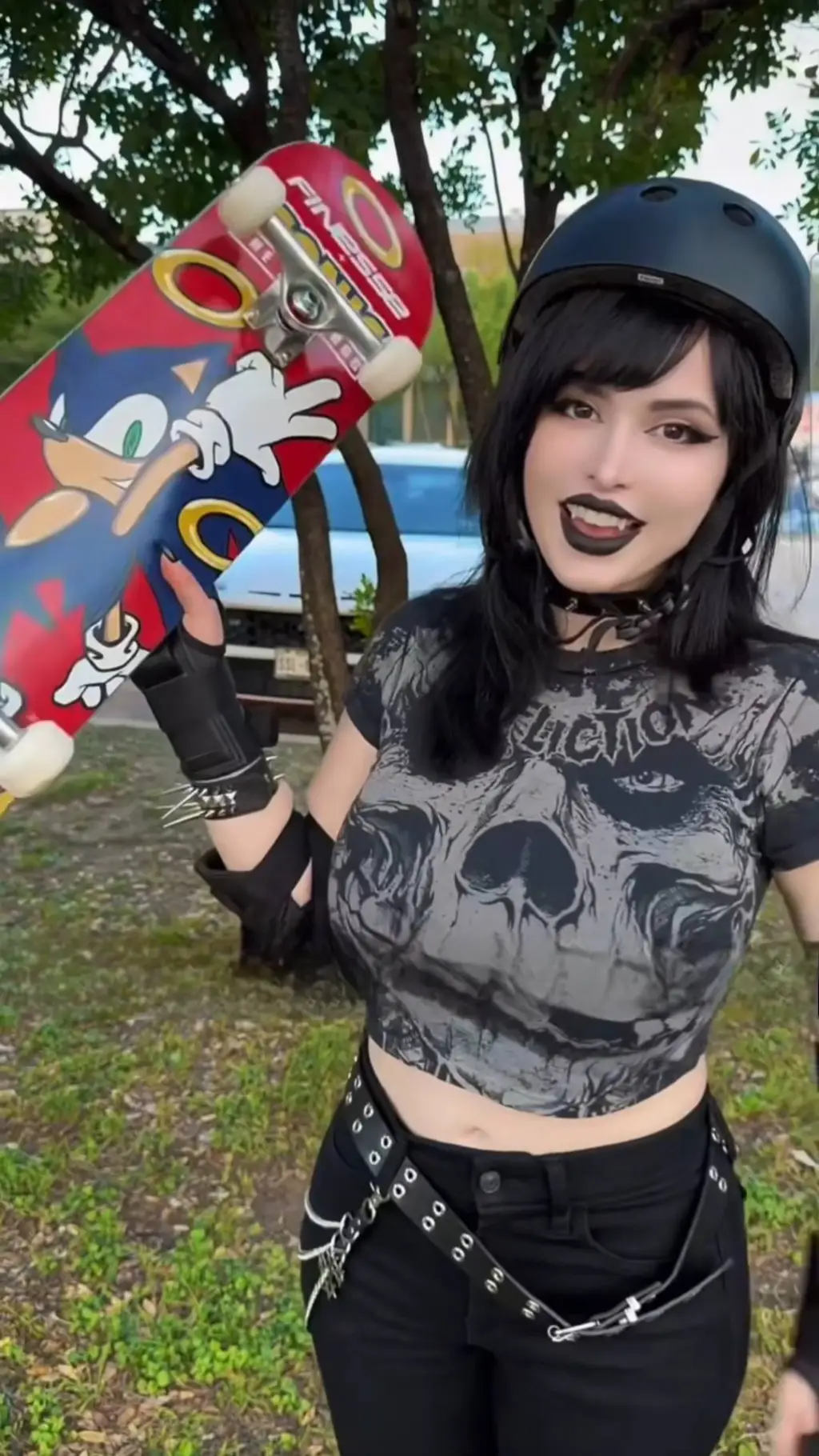ai character: Skater Goth Vampir background