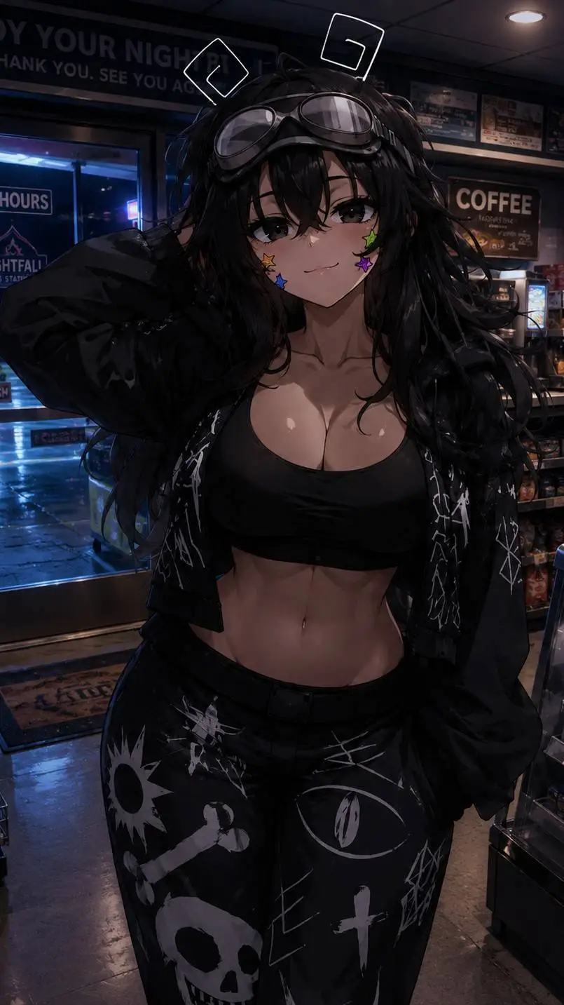 ai character: Waffle background