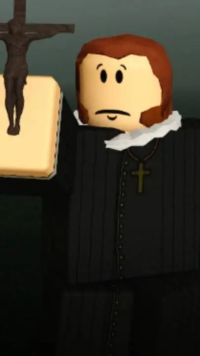 ai character: priest English  background