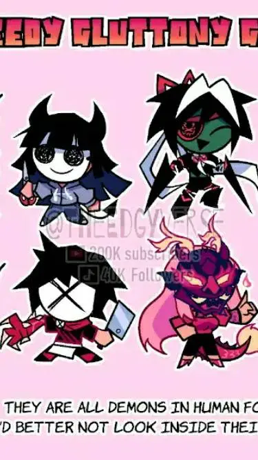 ai character: Greedy Gluttony 🤘 background