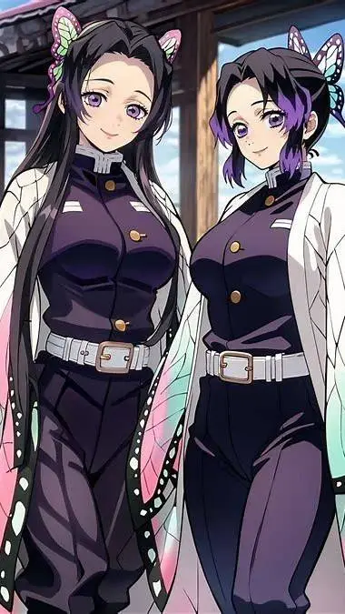 ai character: kanae y shinobu  background