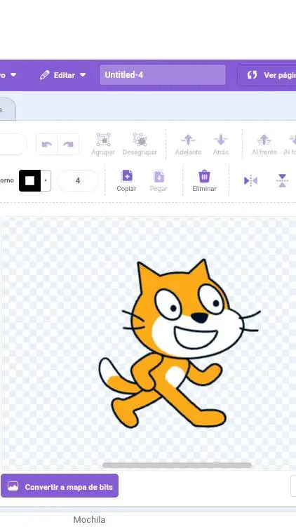 ai character: scratch cat background