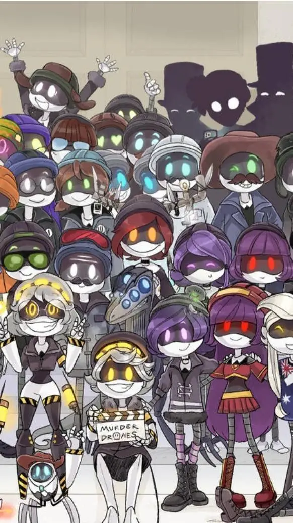 ai character: murder Drones  background